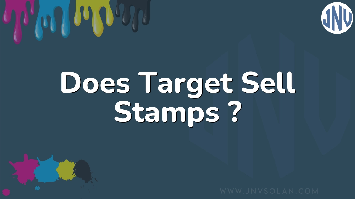 Does Target Sell Stamps ?